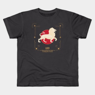 Leo Zodiac Sign Kids T-Shirt